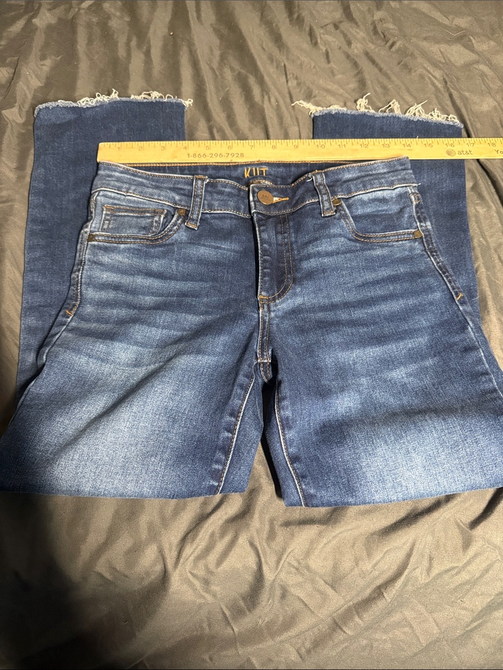 Kut from the Kloth Dark Blue Cropped Ankle Jeans